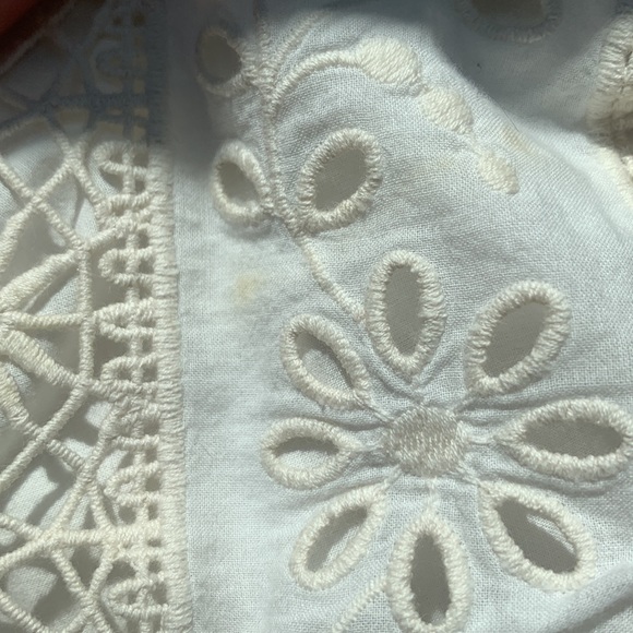 Zimmermann Dress Aliane Cutout Broderie Anglaise Lace Cotton Mini Ivory - Picture 13 of 13